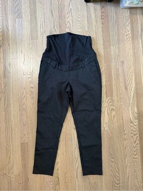 H&M Black Maternity Skinny Pants with Overband Waist